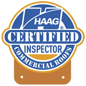 HAAG Certified Inspector, Commercial Roofs badge